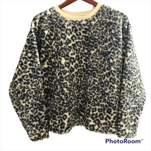 Loft sweater long sleeves Animal print size small